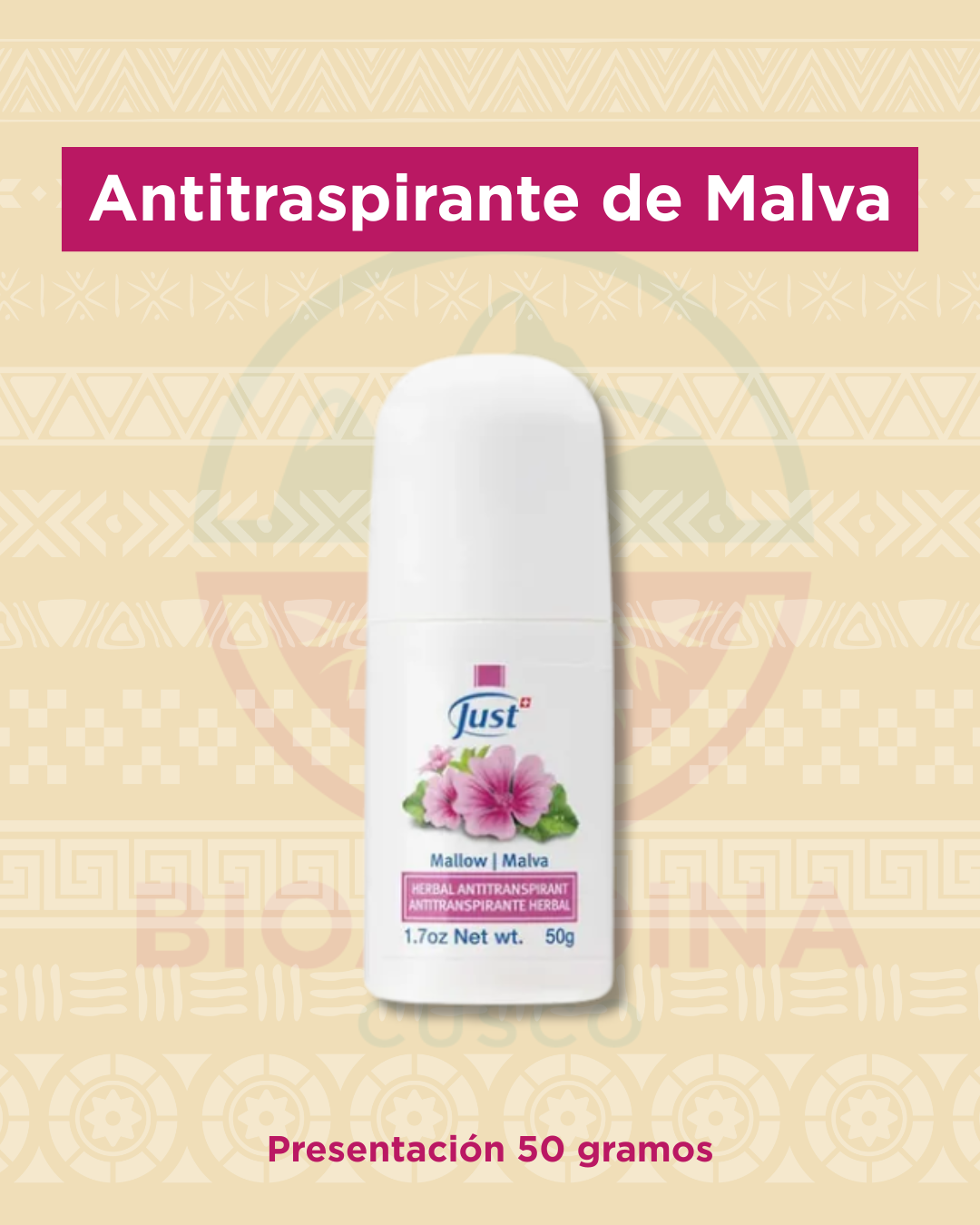Antitranspirante de Malva | Just