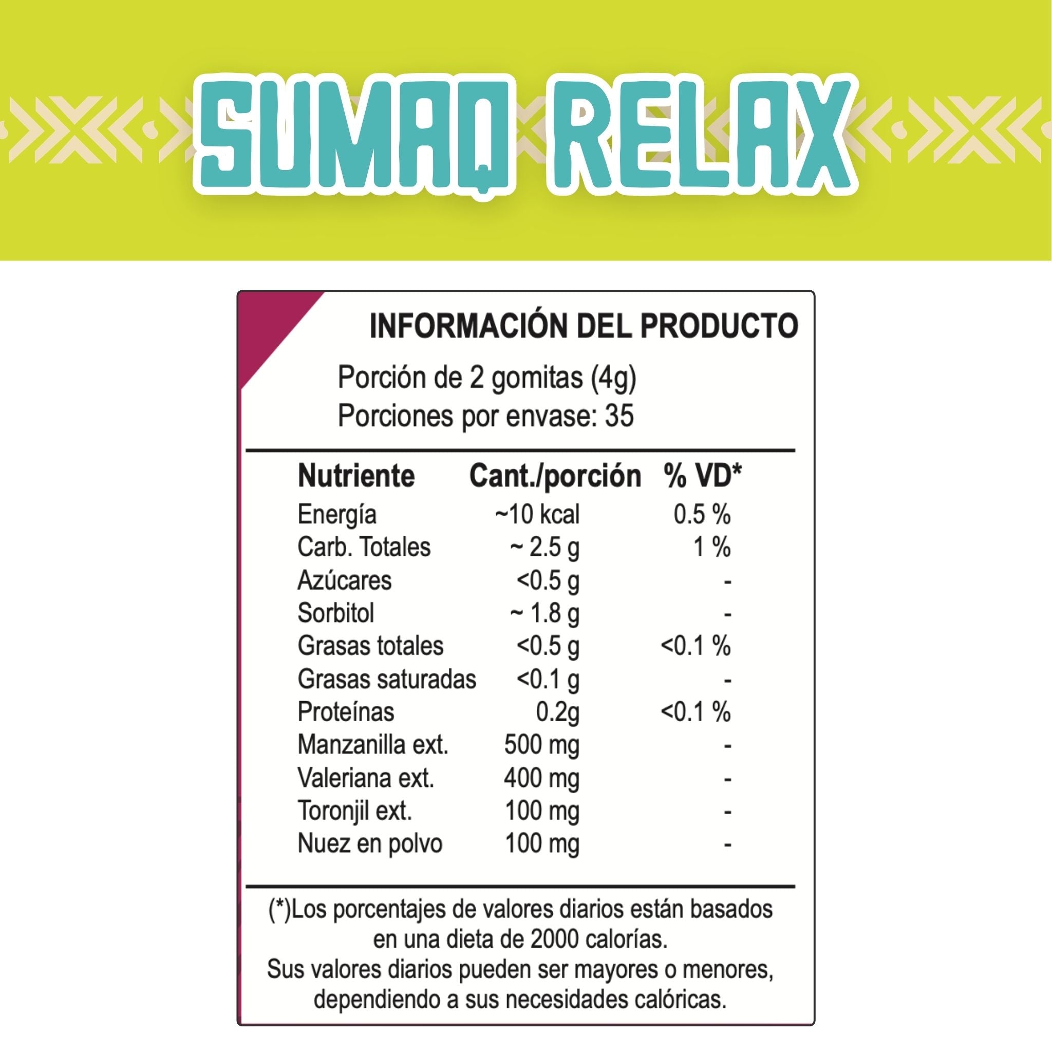 Sumaq Relax | Gomitas para el Sueño
