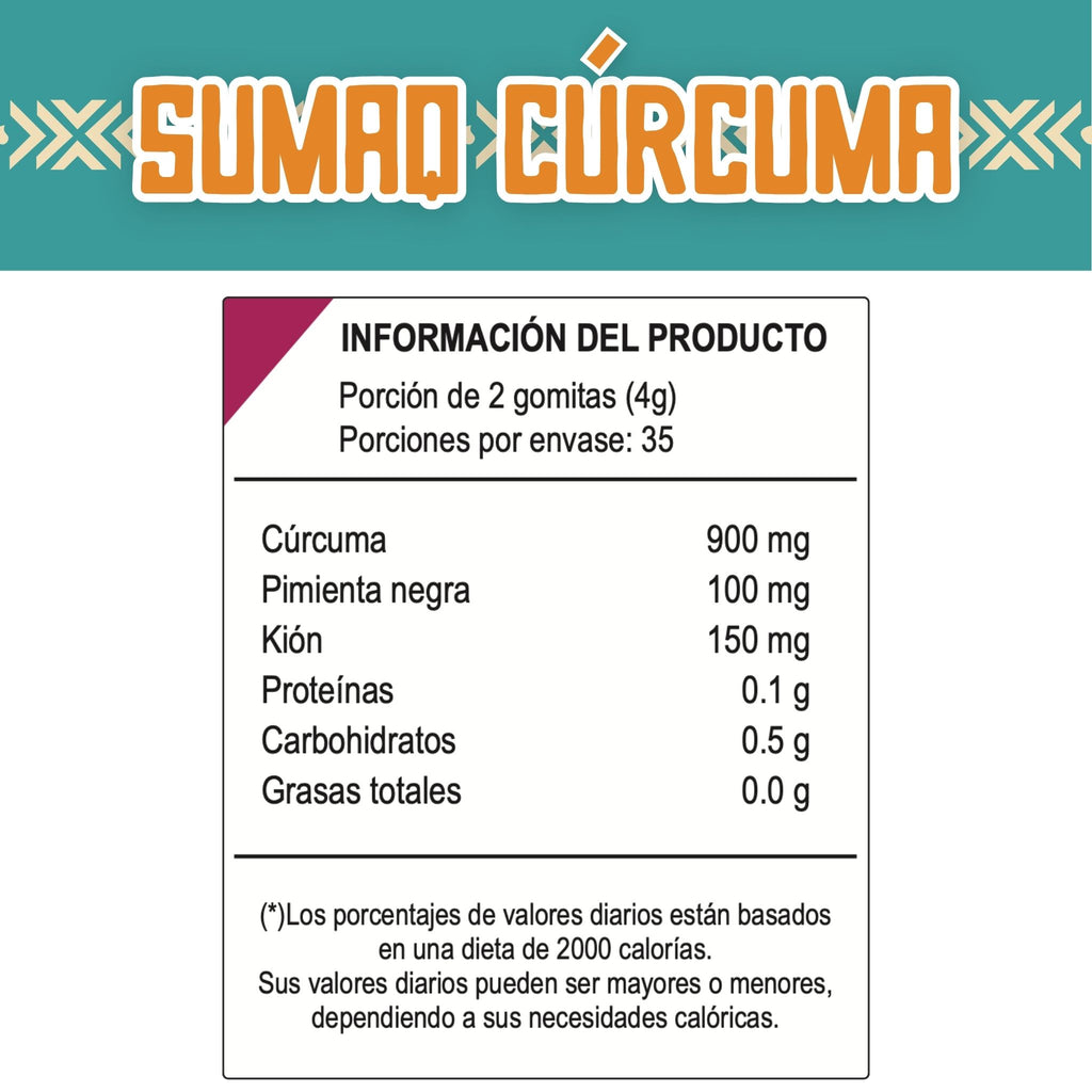 Sumaq Cúrcuma | Gomitas con Cúrcuma y Pimienta