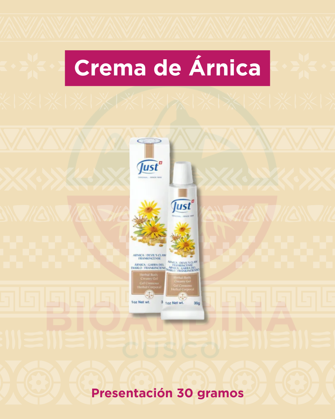 Crema de Árnica | Just