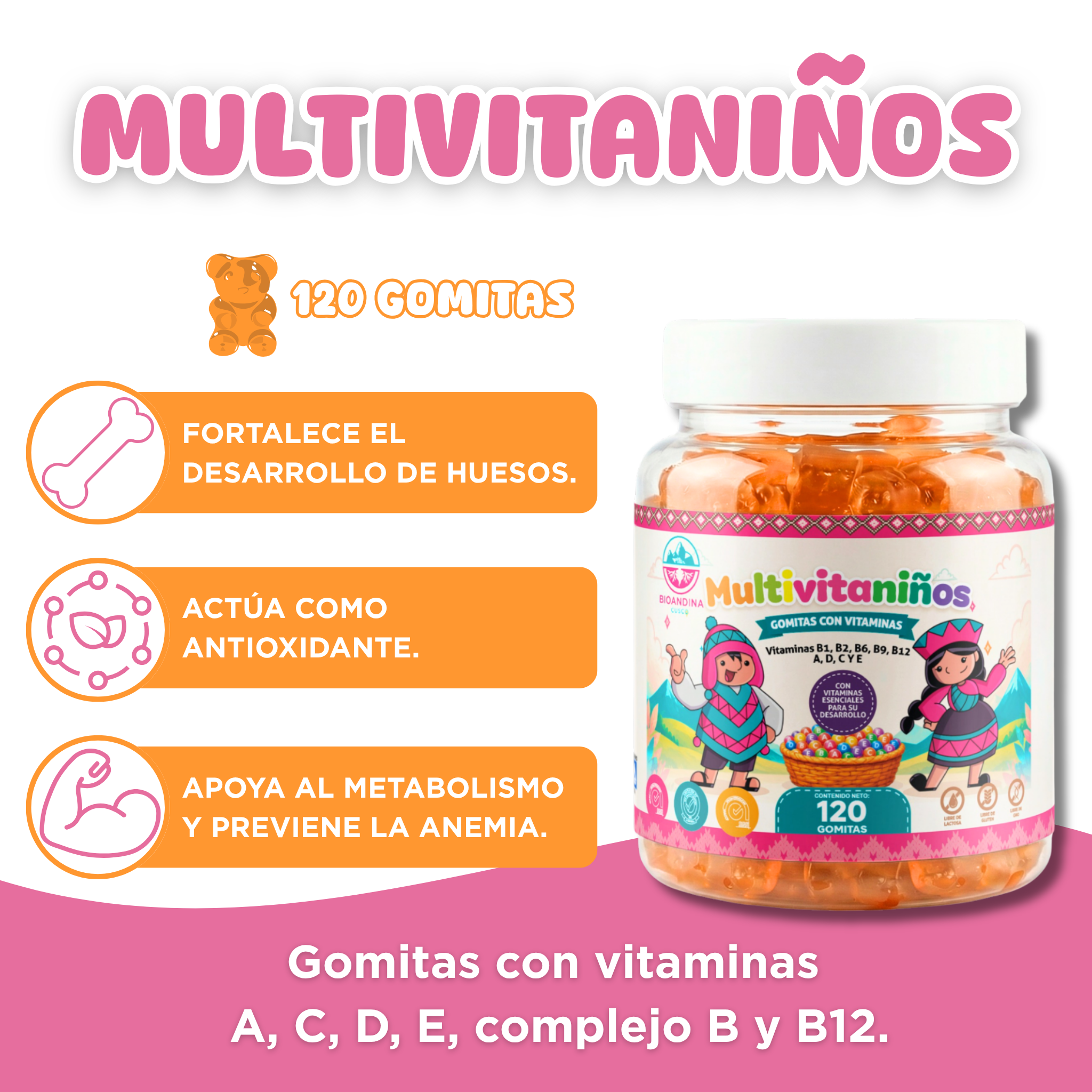 Multivitaniños | Gomitas para niños con vitaminas