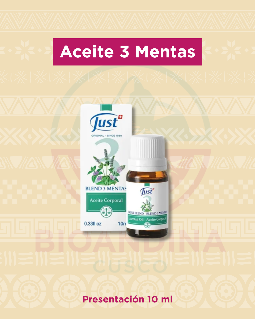 Aceite 3 Mentas | Just