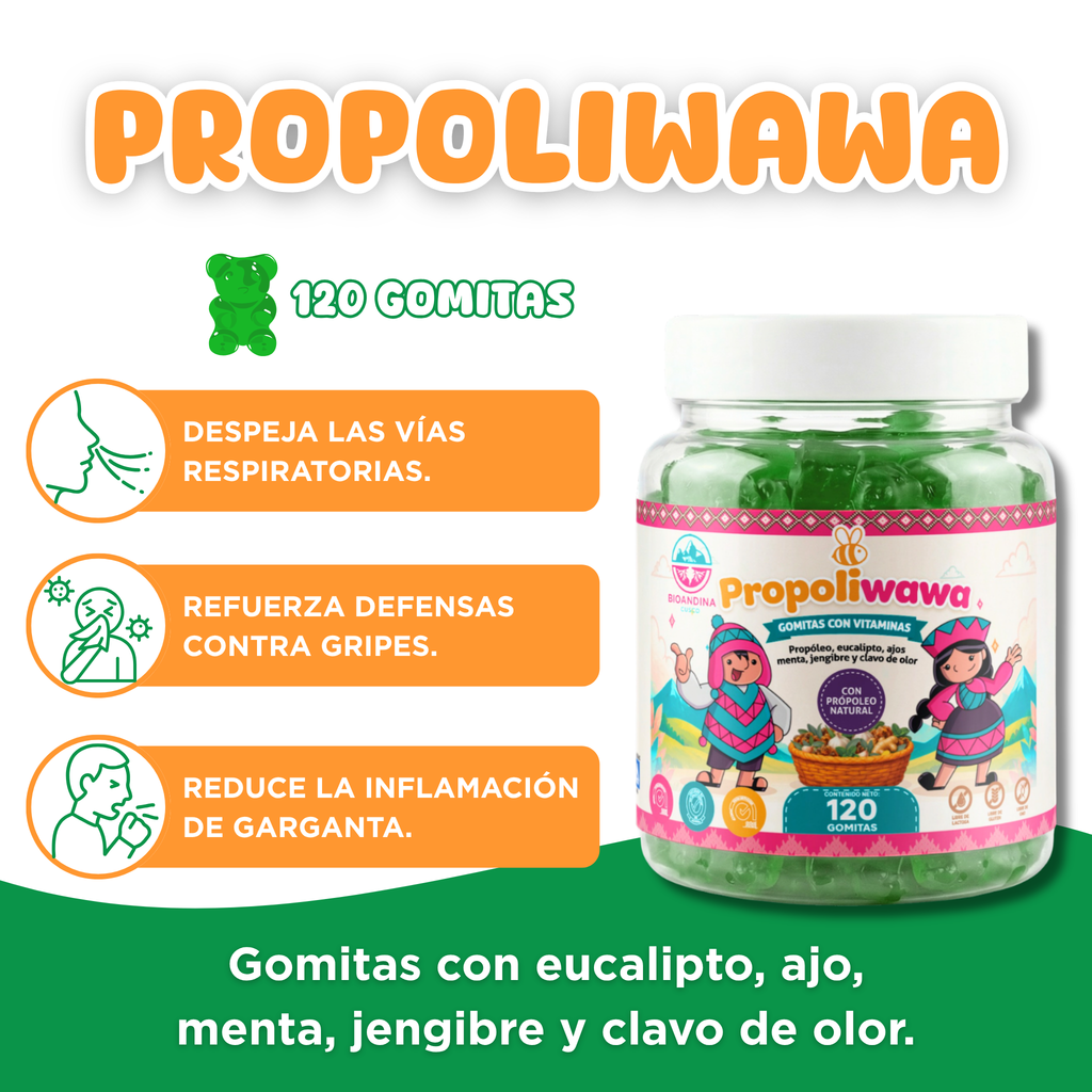 Propoliwawa | Gomitas para niños con Propóleo