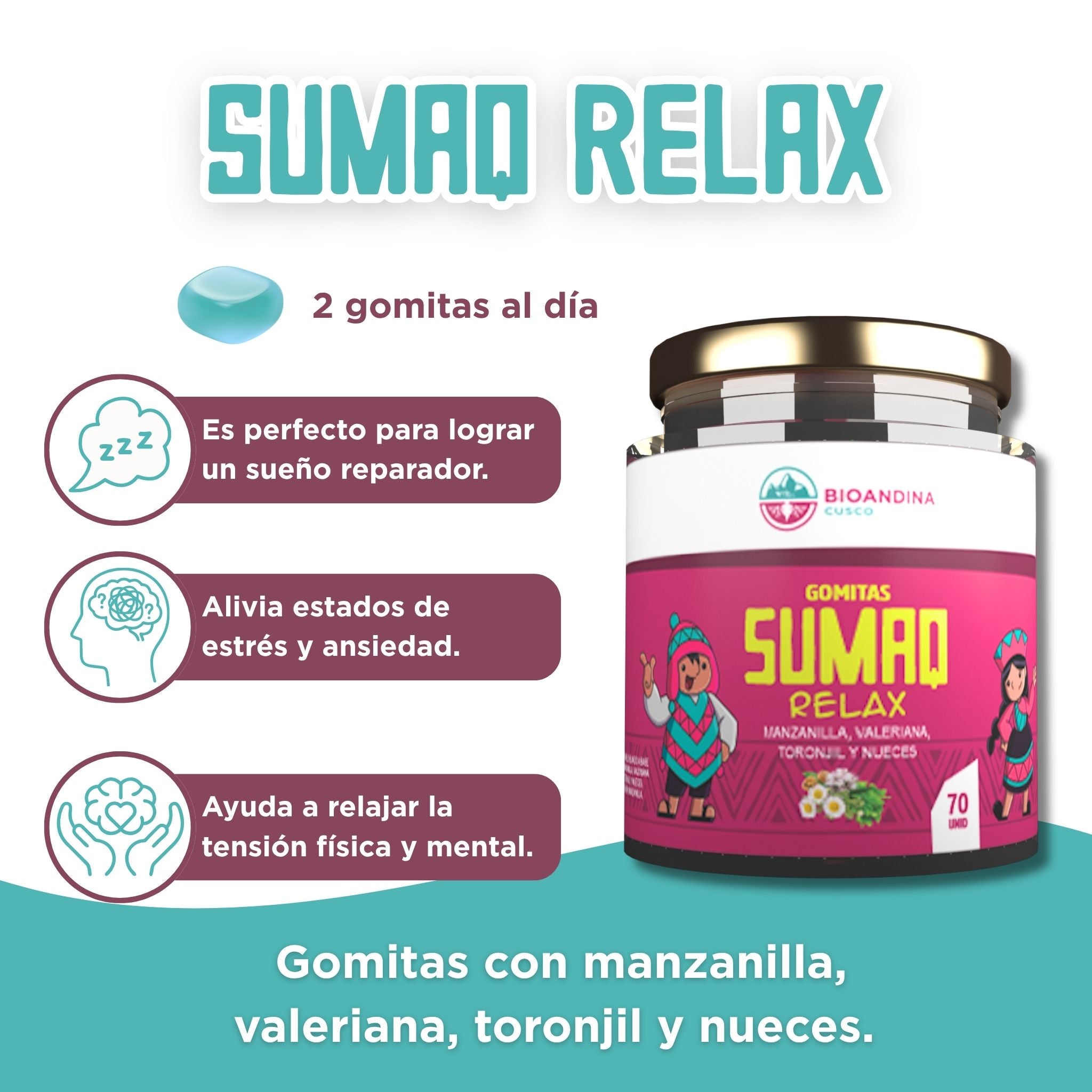 Sumaq Relax | Gomitas para el Sueño