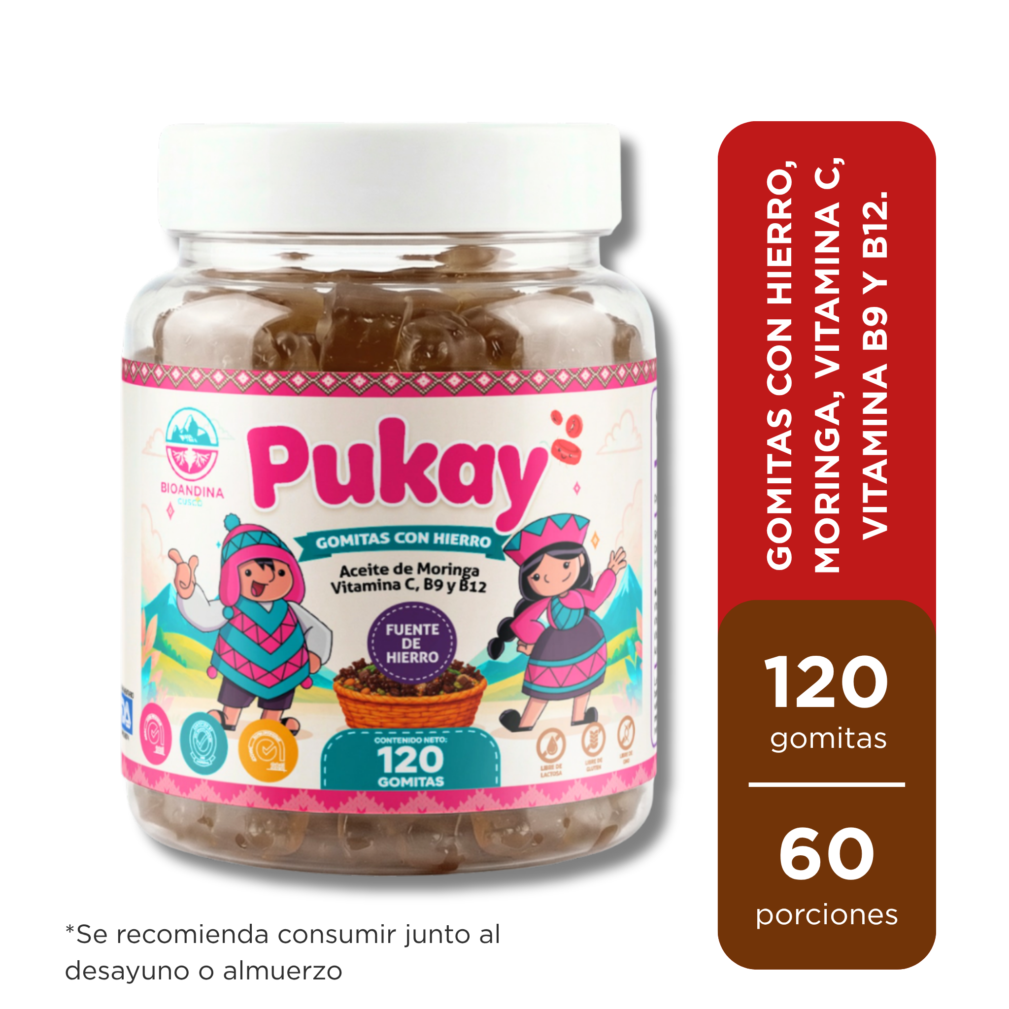 Pukay | Gomitas para niños con Hierro