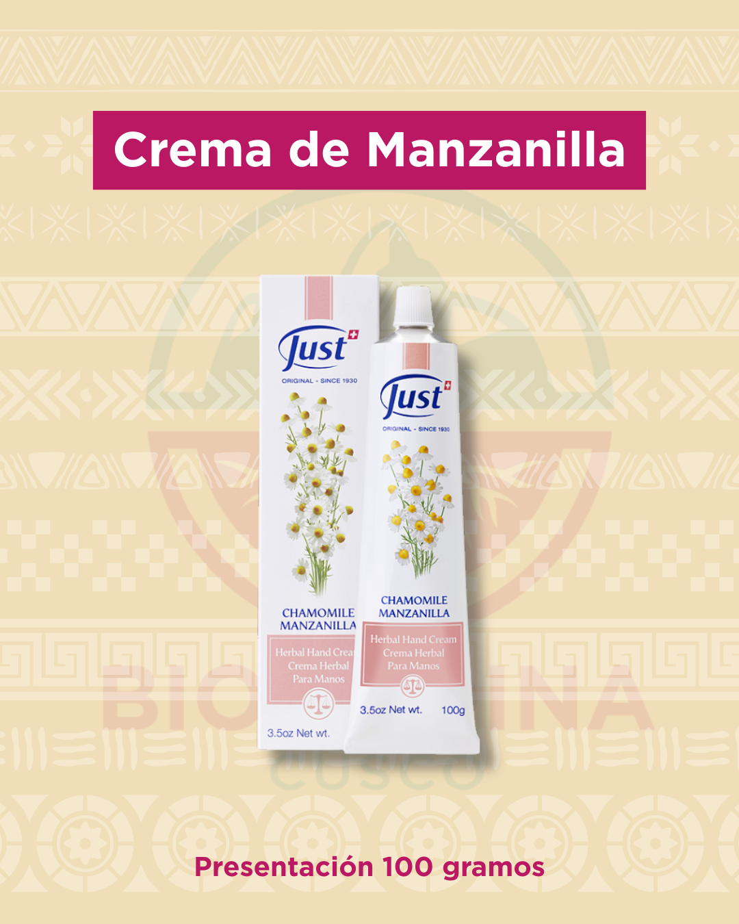 Crema de Manzanilla 100 gr | Just