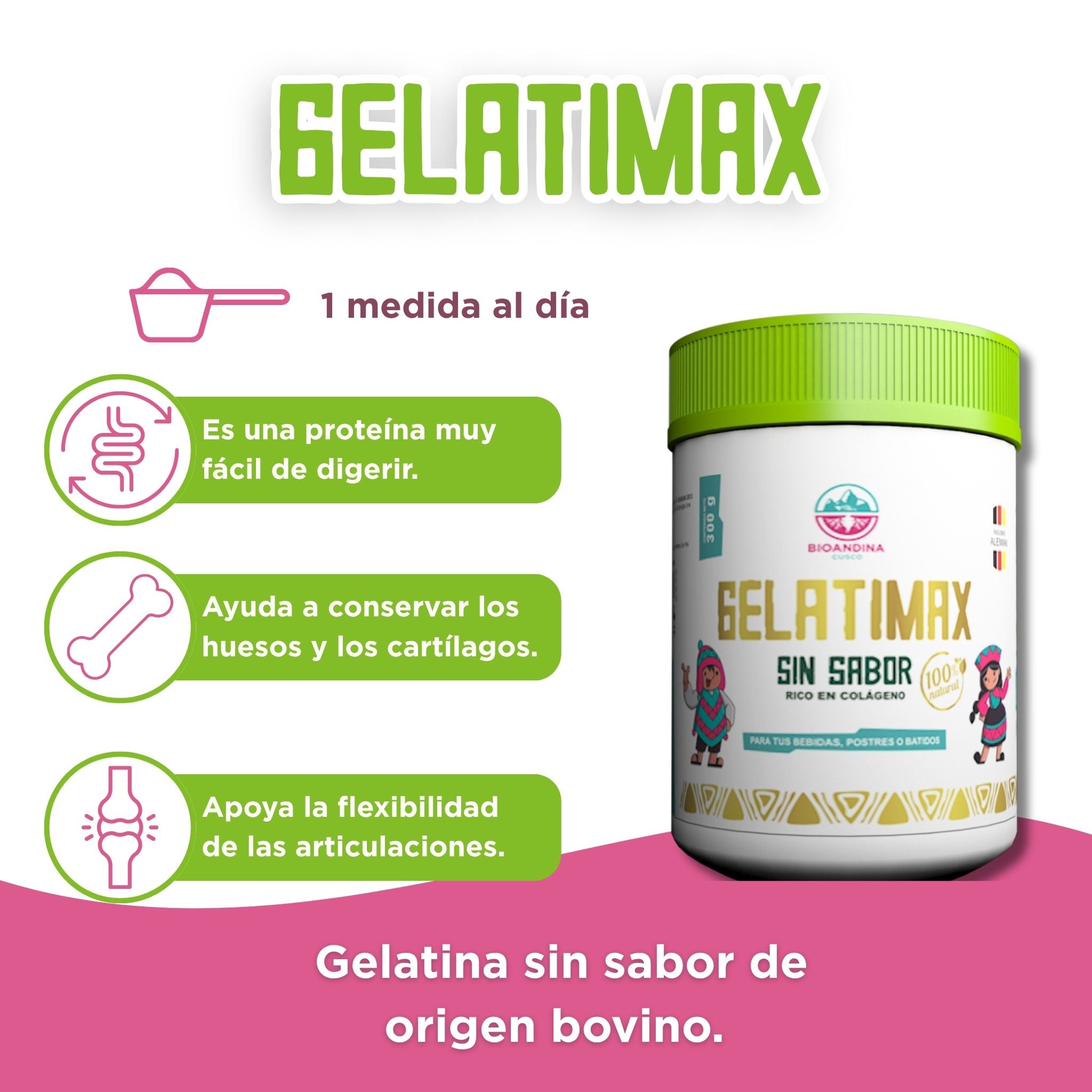 Gelatimax | Gelatina sin Sabor