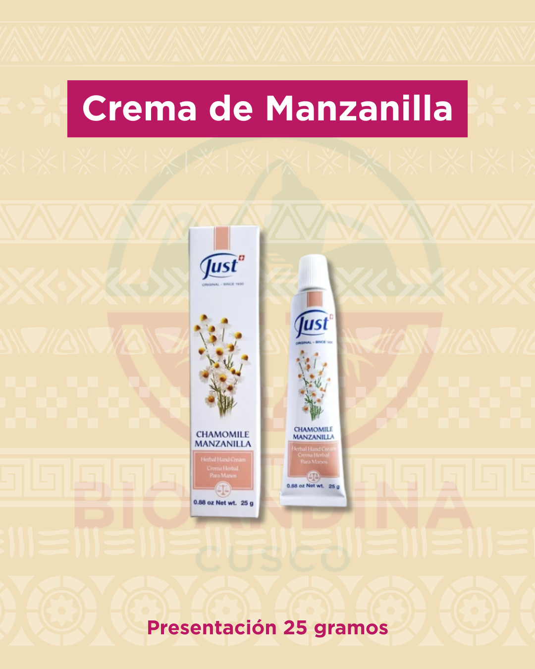 Crema de Manzanilla 25 gr | Just
