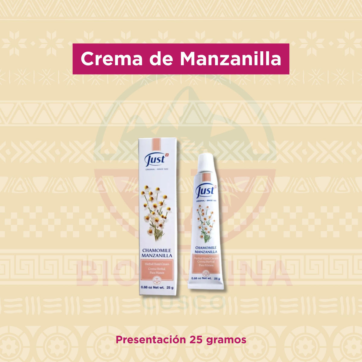 Crema de Manzanilla 25 gr | Just