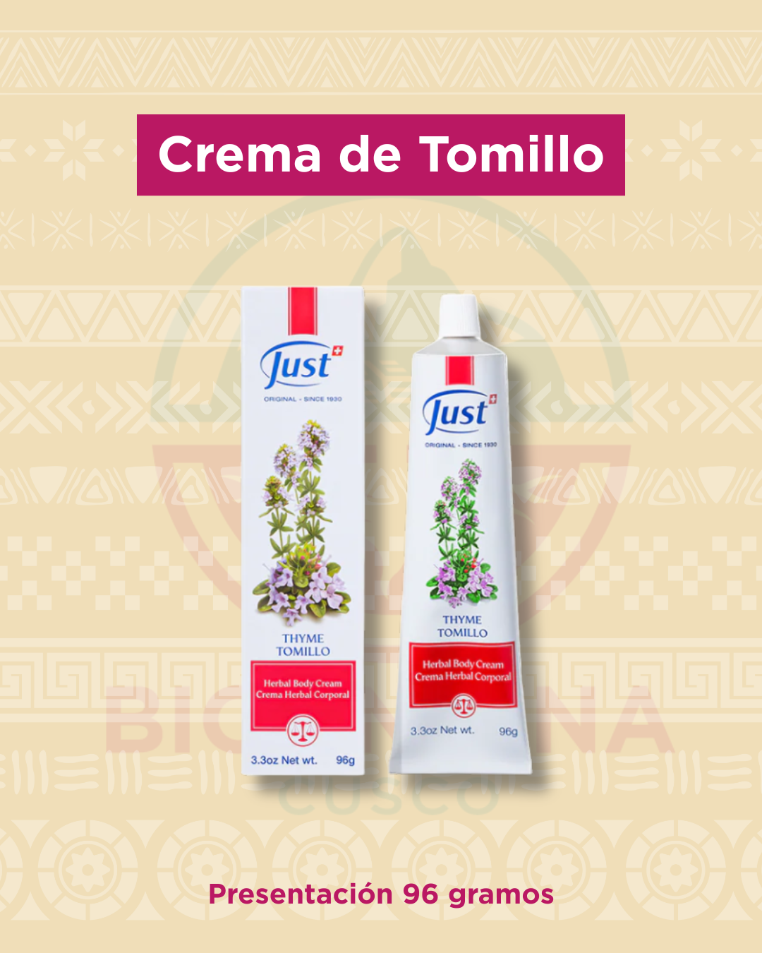Crema de Tomillo 96 gr | Just