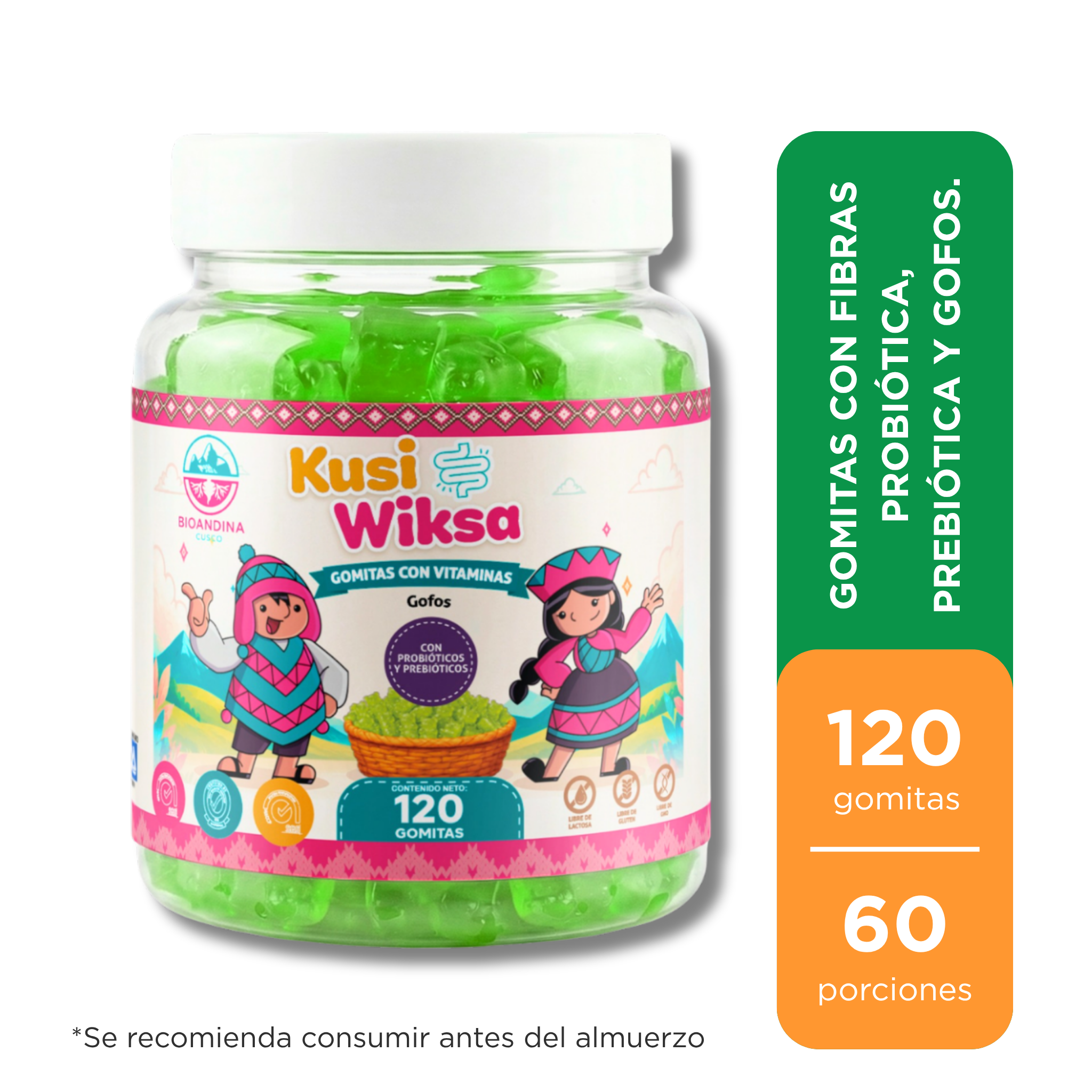 Kusi Wiksa | Gomitas para niños con Probióticos