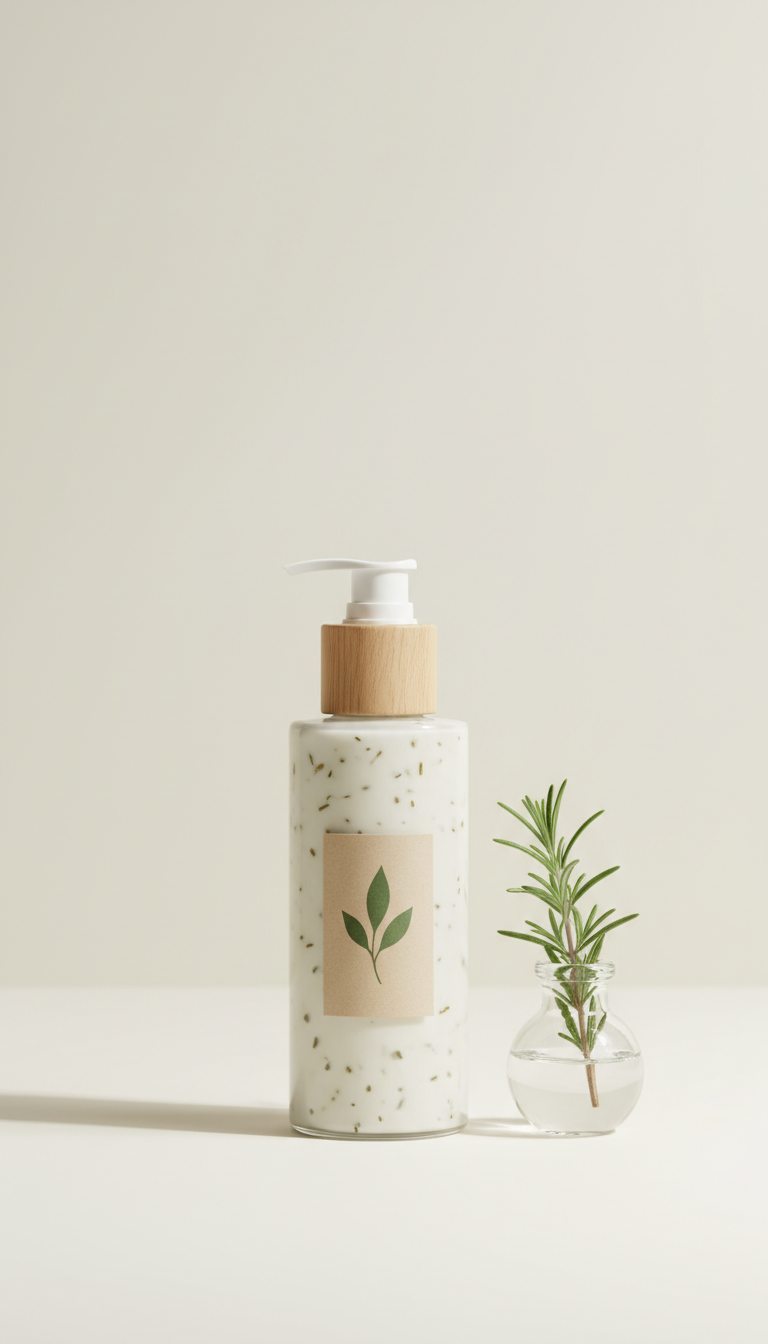 loción corporal infusionada con hierbas