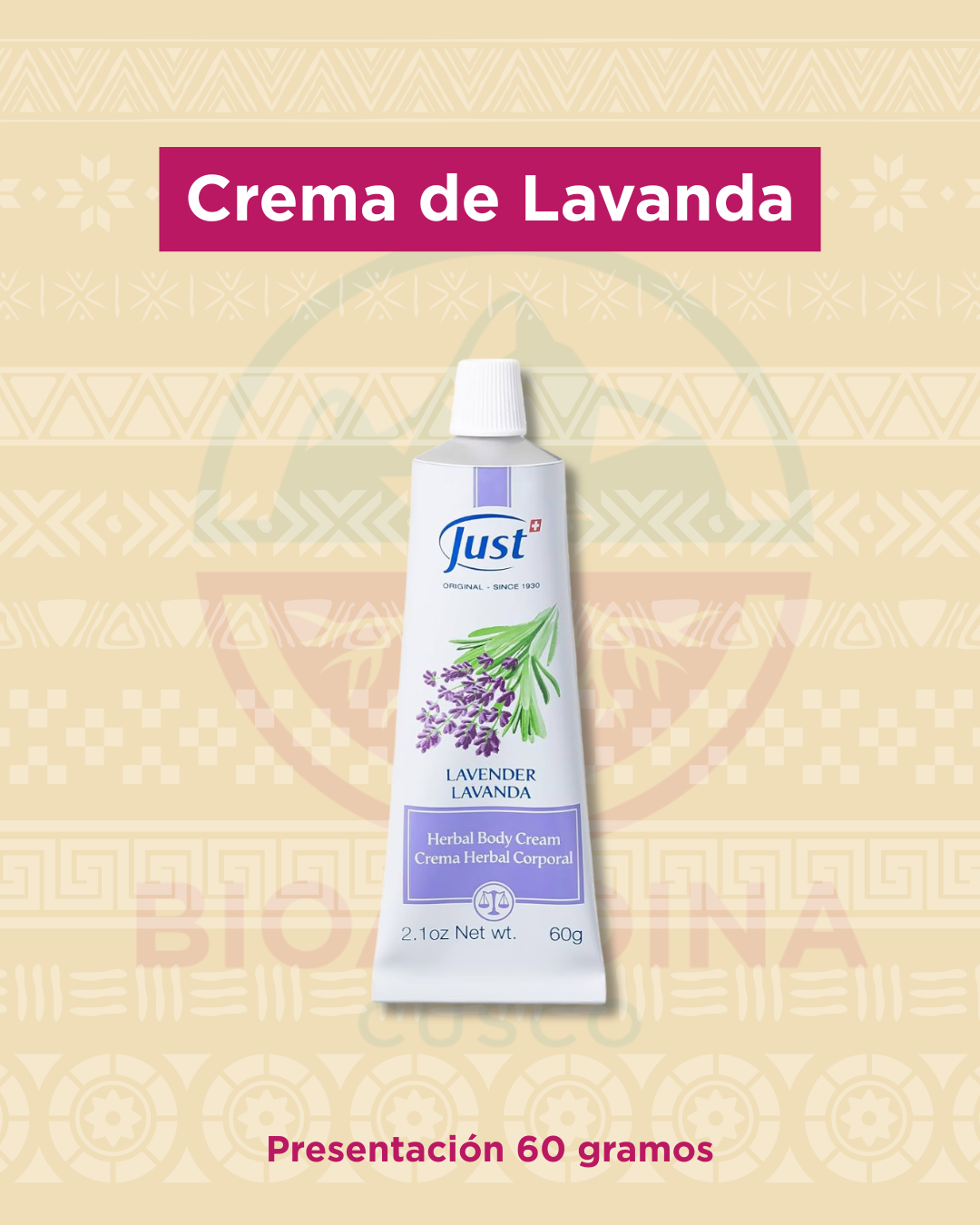 Crema de Lavanda 60 gr | Just