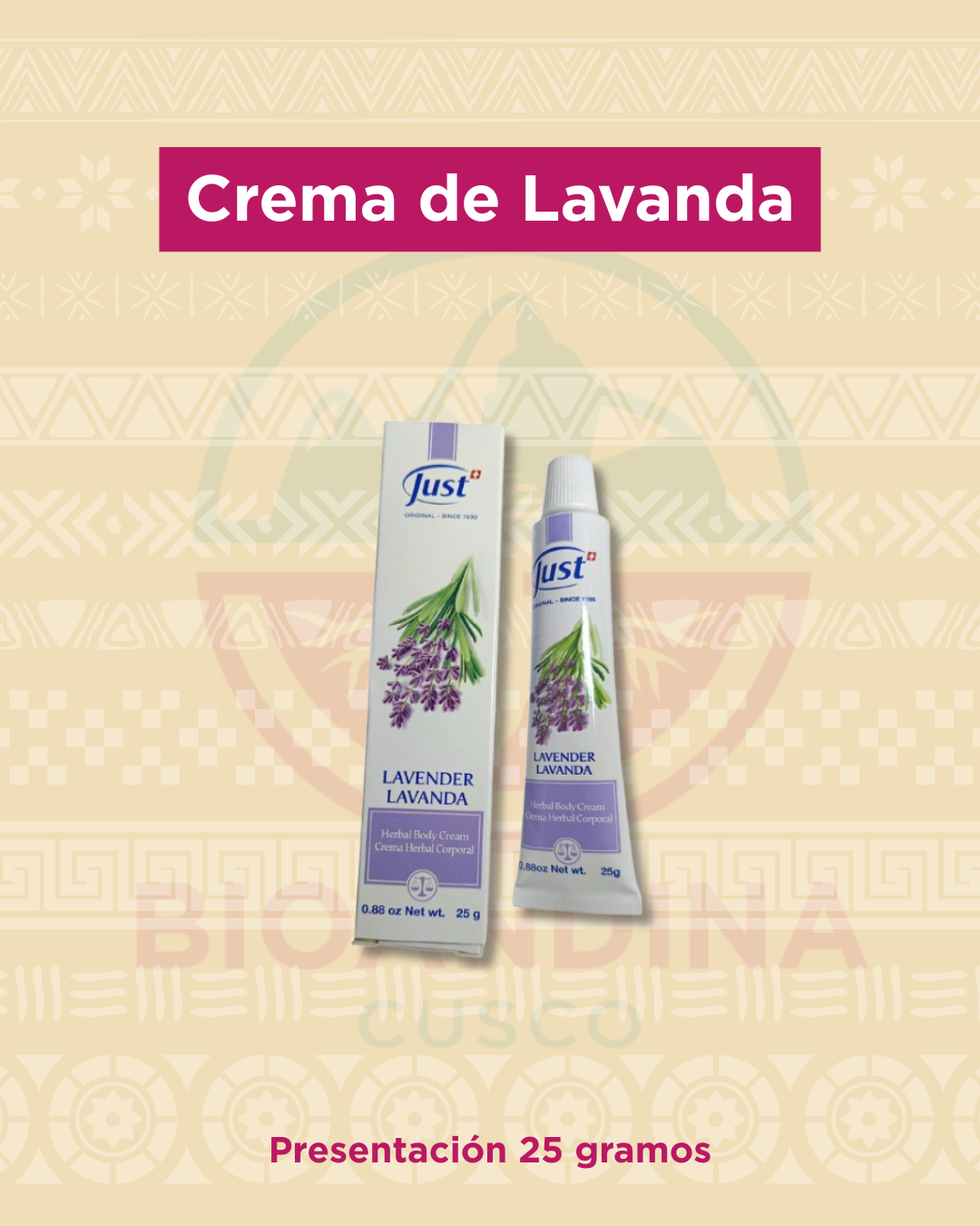 Crema de Lavanda 25 gr | Just